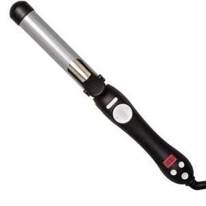 BEACHWAVER® S1.25 DUAL VOLTAGE BLACK ROTATING CURLING IRON
